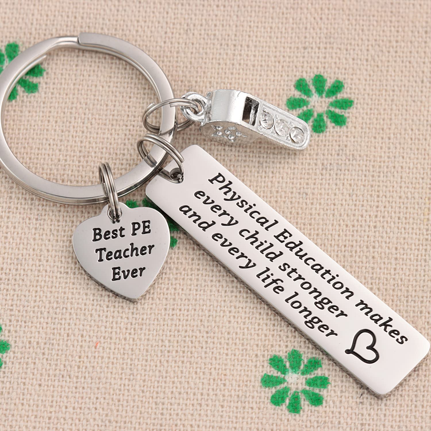 Gifts For Pe Teachers Keychain For Men Male Women P E Gym Professor Retirement Jewelry From Student Physical Education Pe Teacher Keychain