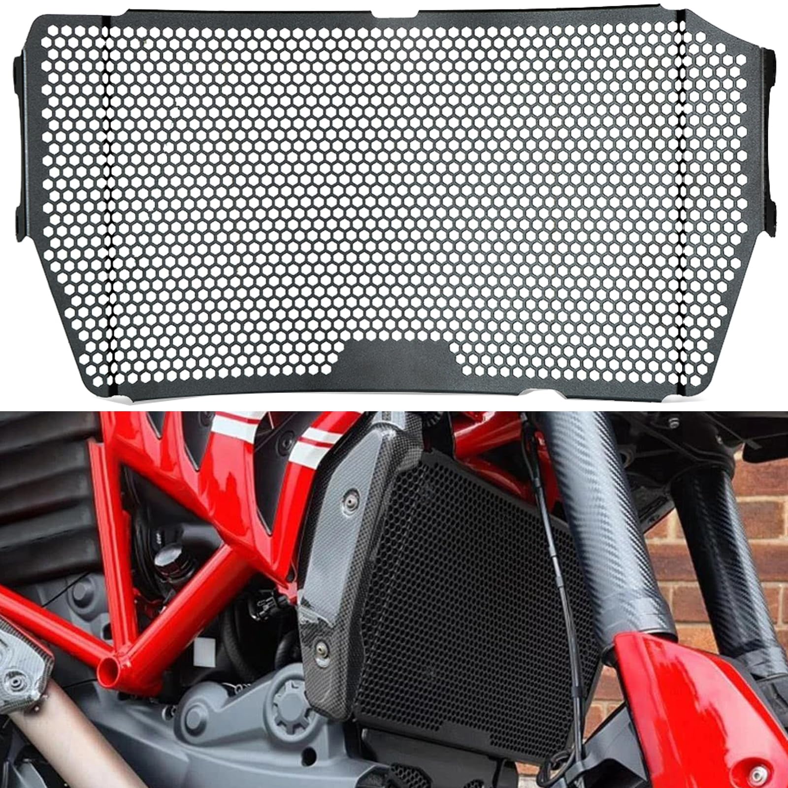 Moto Griglia Radiatore Protezione per D&uca.ti Hypermotard 950 /SP/RVE 2019-2025 Monster 821 Monster 1200/R/S 2013-2020 Diavel 1260/S SuperSport S 2019-2021