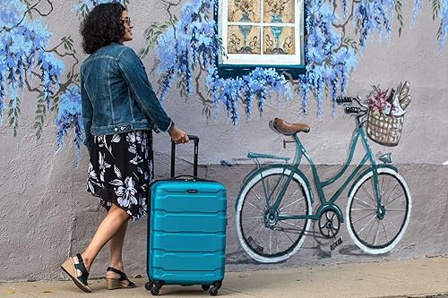 Vista 113 de Samsonite Omni PC - Maleta extensible rígida, verde azulado