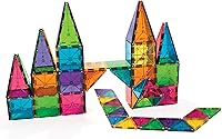 Vista 3 de MAGNA-TILES Juego clásico de construcción magnética de 100 piezas, la marca original de construcción magnética