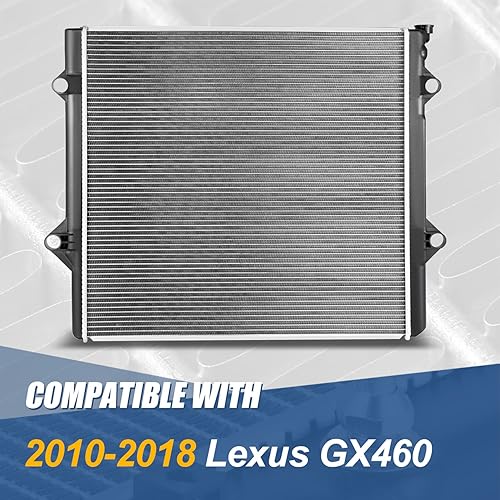 Miniatura 7 de DPI 13210 - Radiador de refrigeración de 1 fila de estilo de fábrica compatible con Lexus GX460 2010-2018, núcleo de aluminio