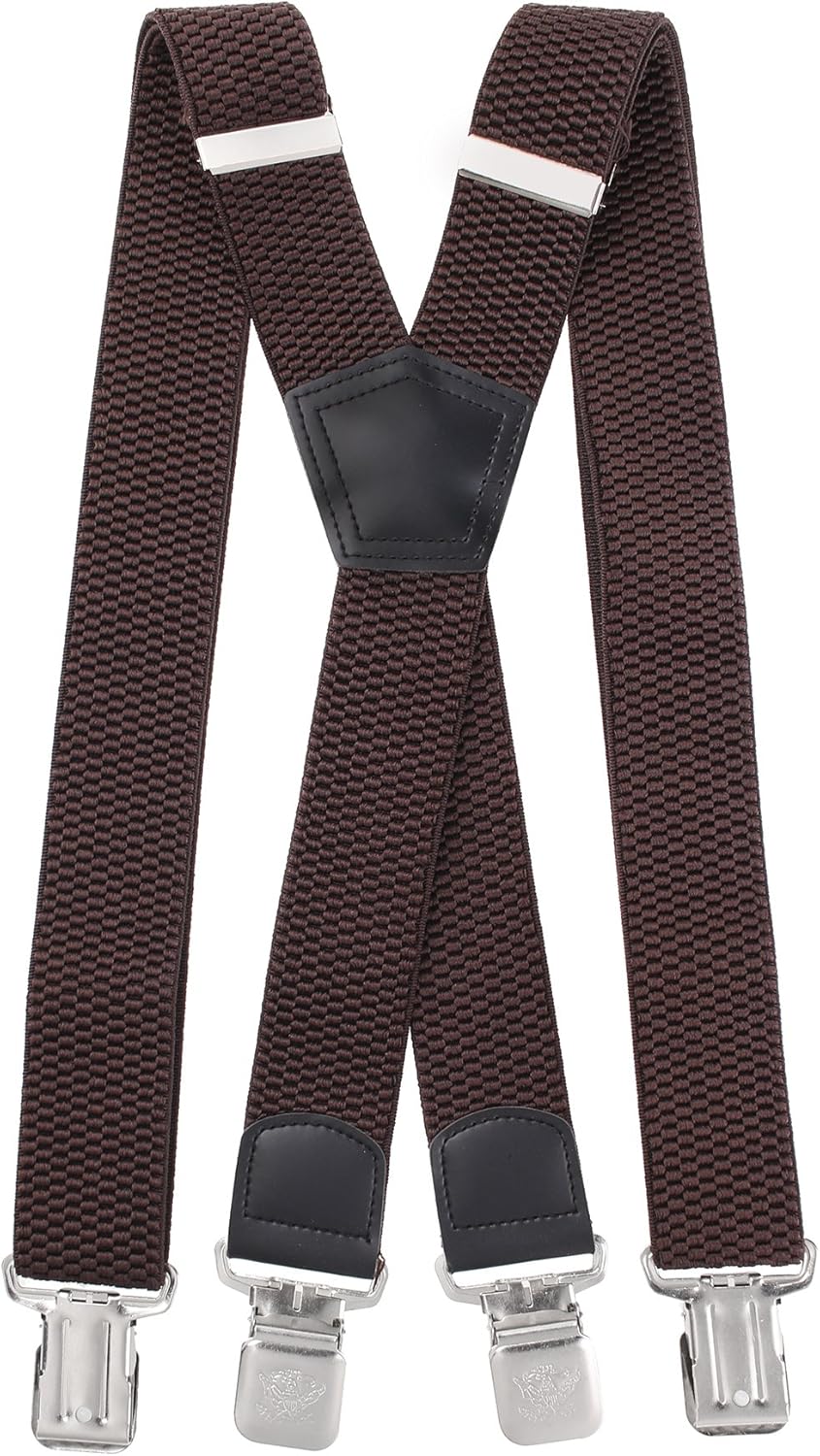 Bretelle A X Miobo Unisex - Super Resistenti, Larghezza 4 Cm, Con 4 Clip