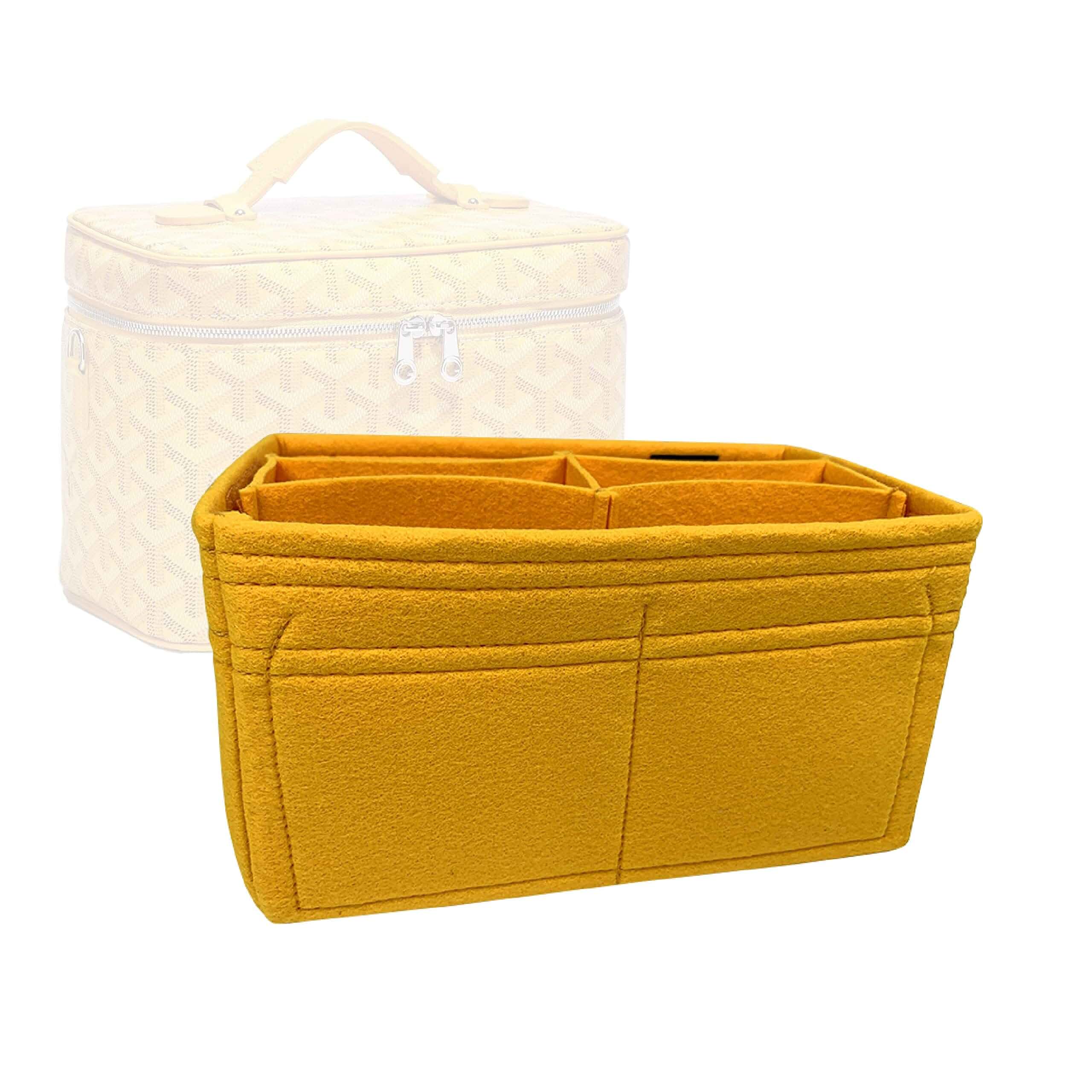 ZoomoniPremium Bag Organizer for Goyard Muse Vanity Case (Detachable Middle Divider) (Handmade/20 Color Options) [Purse Organiser, Liner, Insert, Shaper] Premium 2mm Felt