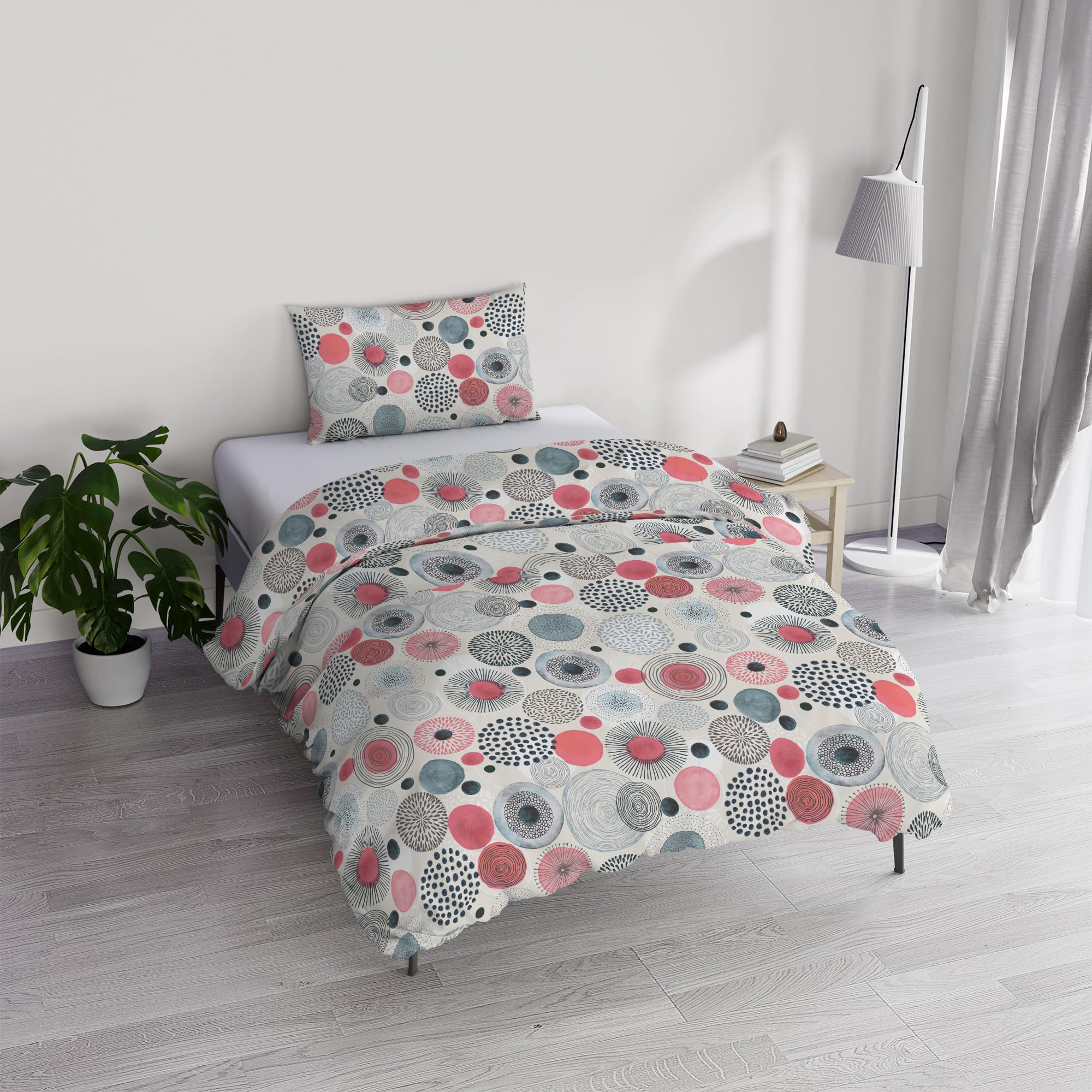 Housse de couette River lit simple coton Elba fabrication Italie