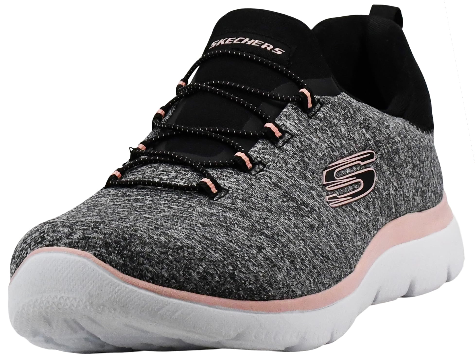 Skechers Women's Summits Quick Getaway Trainers, Black Coral, 5 UK