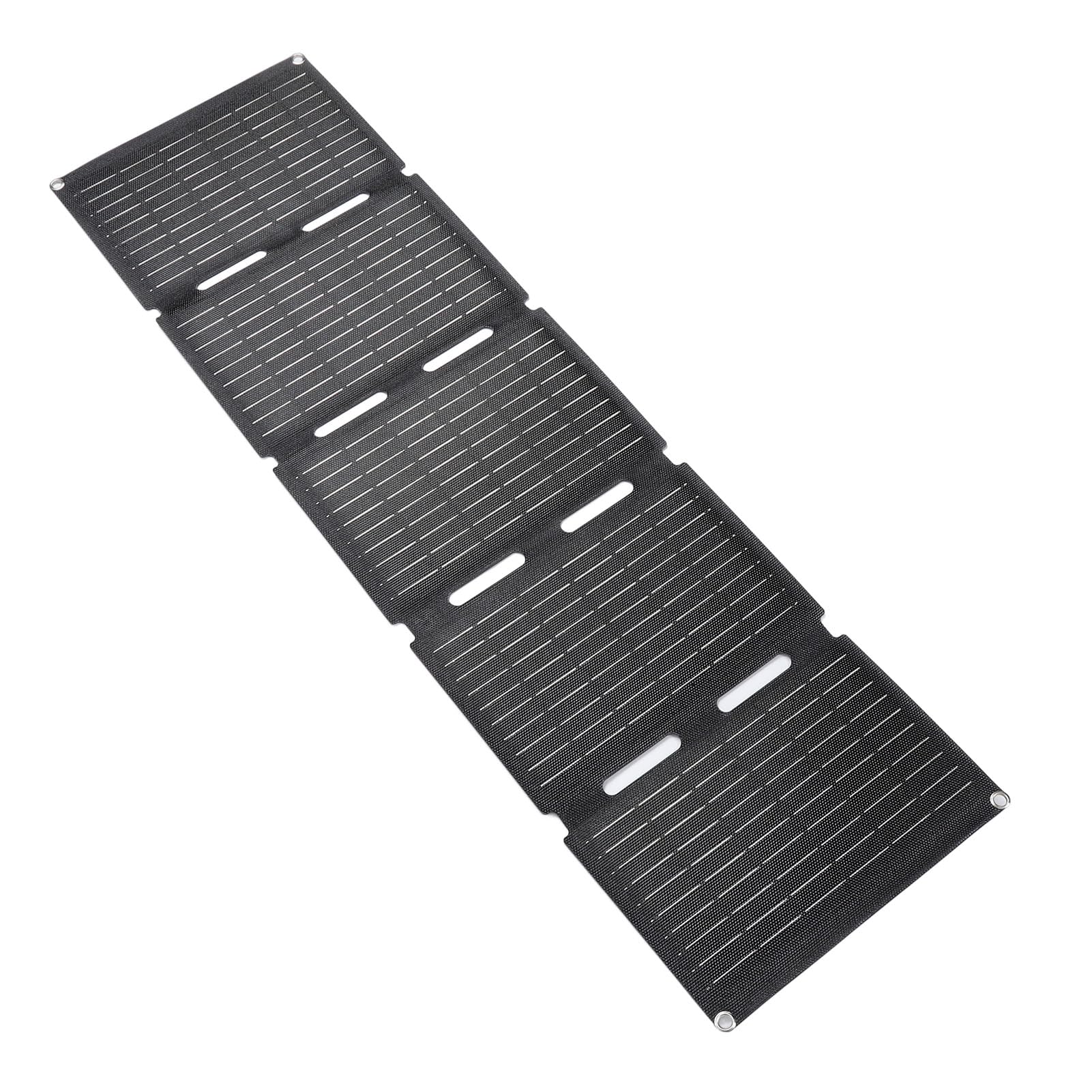EMUKOEP Caricatore a Pannello Solare Pieghevole USB a Doppia Uscita Ricarica Efficiente con Clip per Batteria per il Campeggio