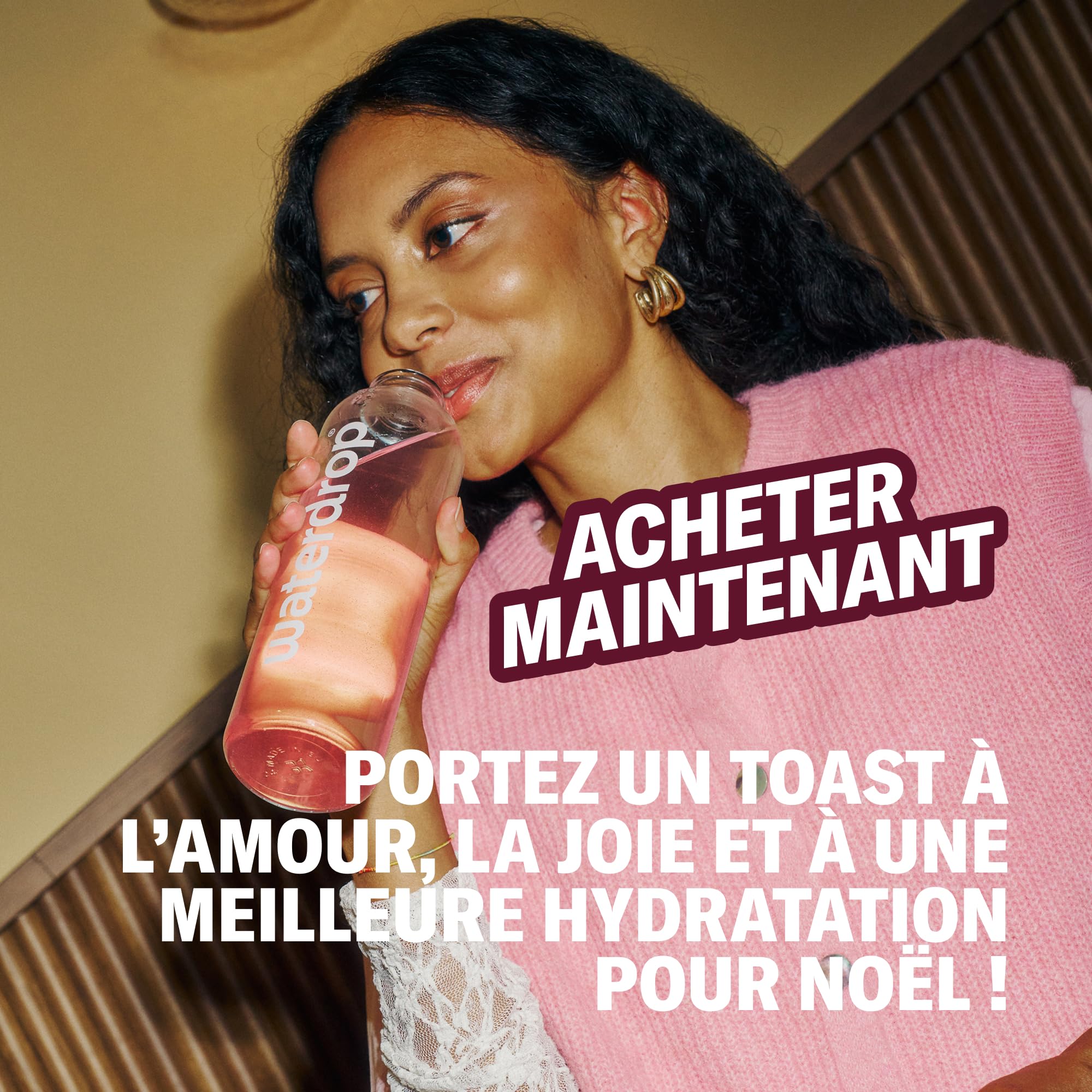 waterdrop® Calendrier de l'Avent 2025 - Édition Limitée - 25 Jours de Pastilles de Boissons Sans Sucre, Cadeau de Noël pour Femme et Homme, Coffret Surprise Quotidienne aux Multiples Saveurs
