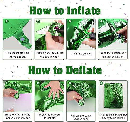 Miniatura 3 de 1 globo verde esmeralda de 40 pulgadas, juego de globos de helio de aluminio de número grande para niños, globos de color verde oscuro para niños y