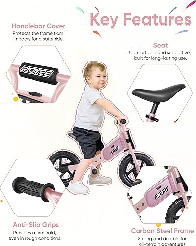 Miniatura 9 de Bicicleta de equilibrio para niños de 2 años, bicicleta de equilibrio para niños de 2 a 5 años con caja de almacenamiento grande, bicicleta de
