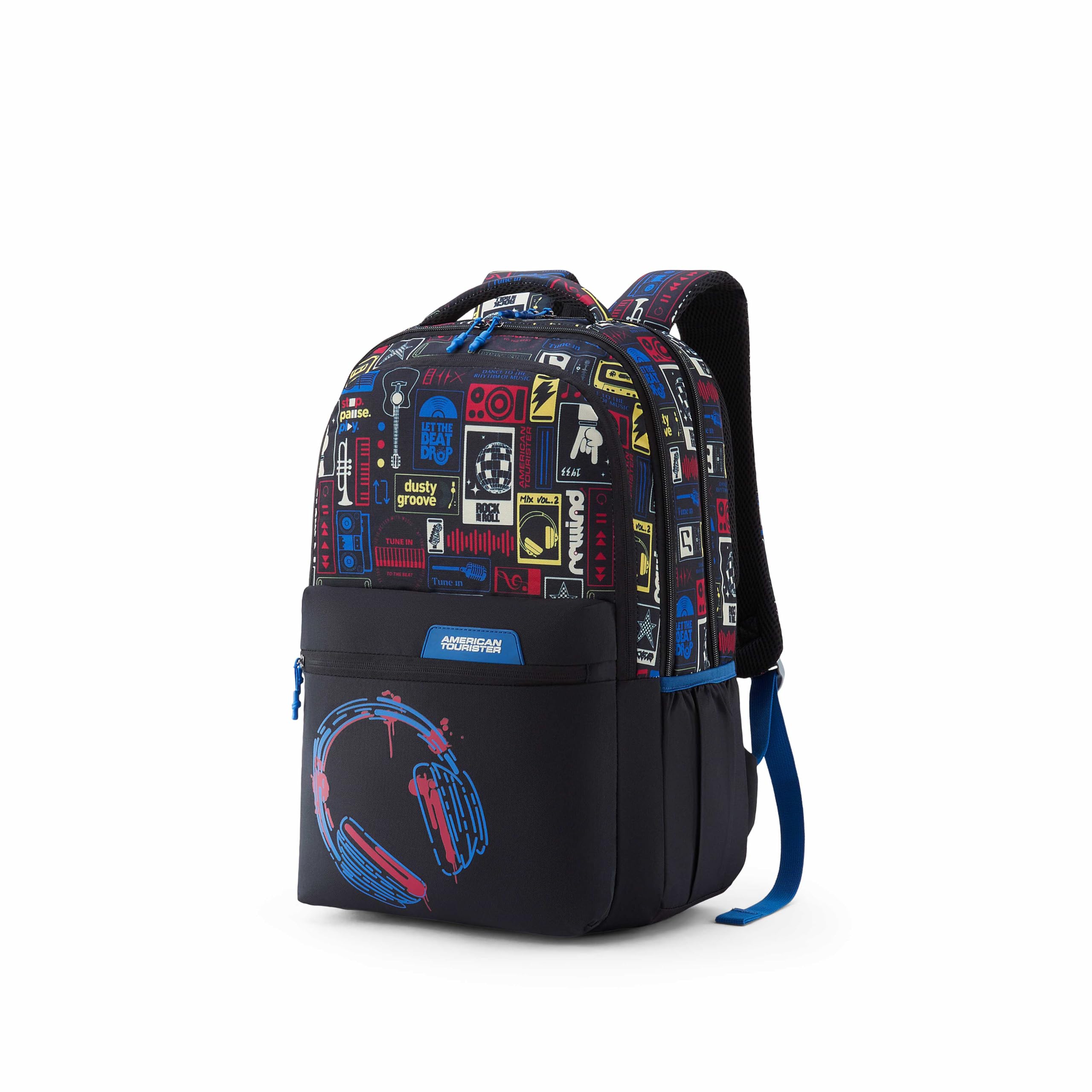 american tourister Stan | 35 Ltrs | 3 Compartments | Bottle Pocket | Ergonomic Padded Back Panel & Shoulder Straps | Secondary School Backpack | 1 Year International Warranty | Black-picture-37