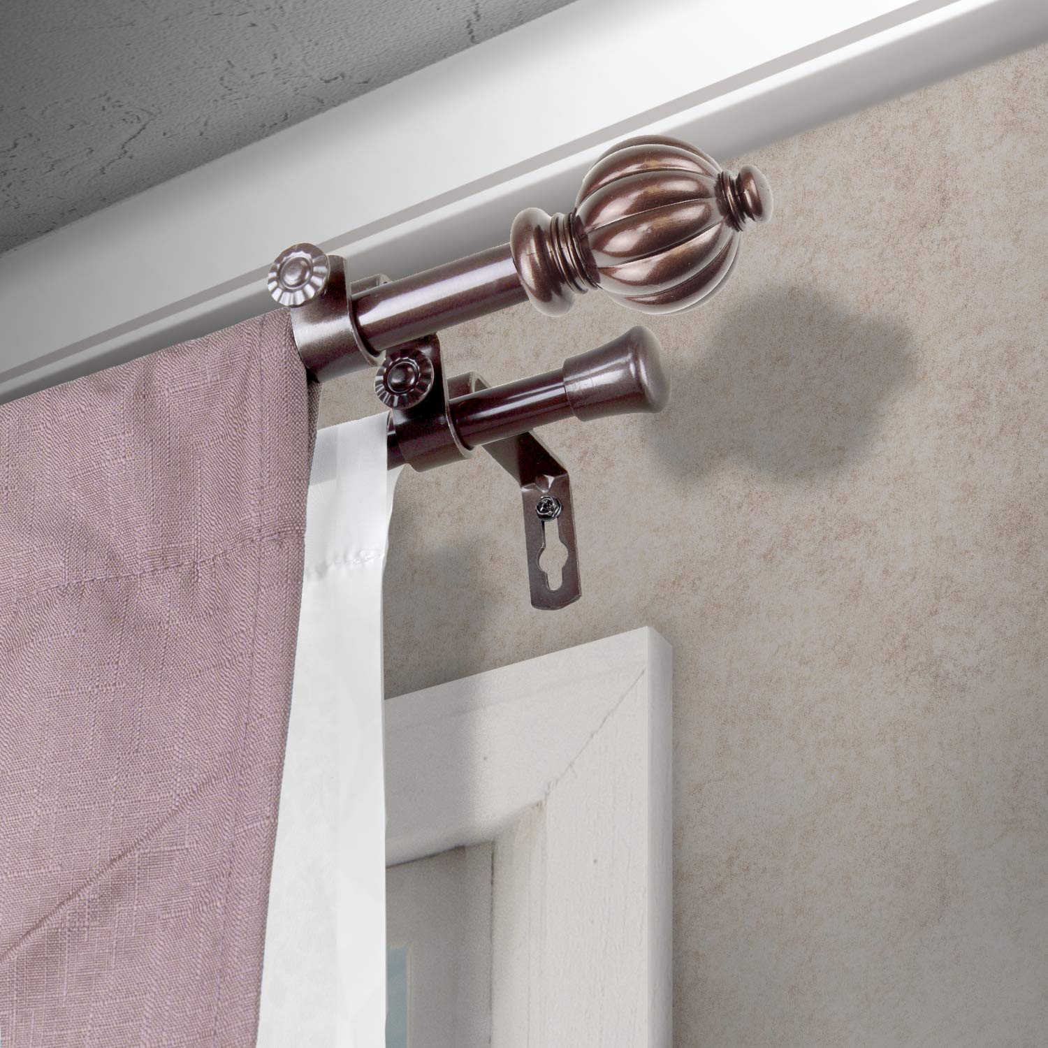 Amazon｜Home Decorative Window Accessories Cocoa Pumpkin Double