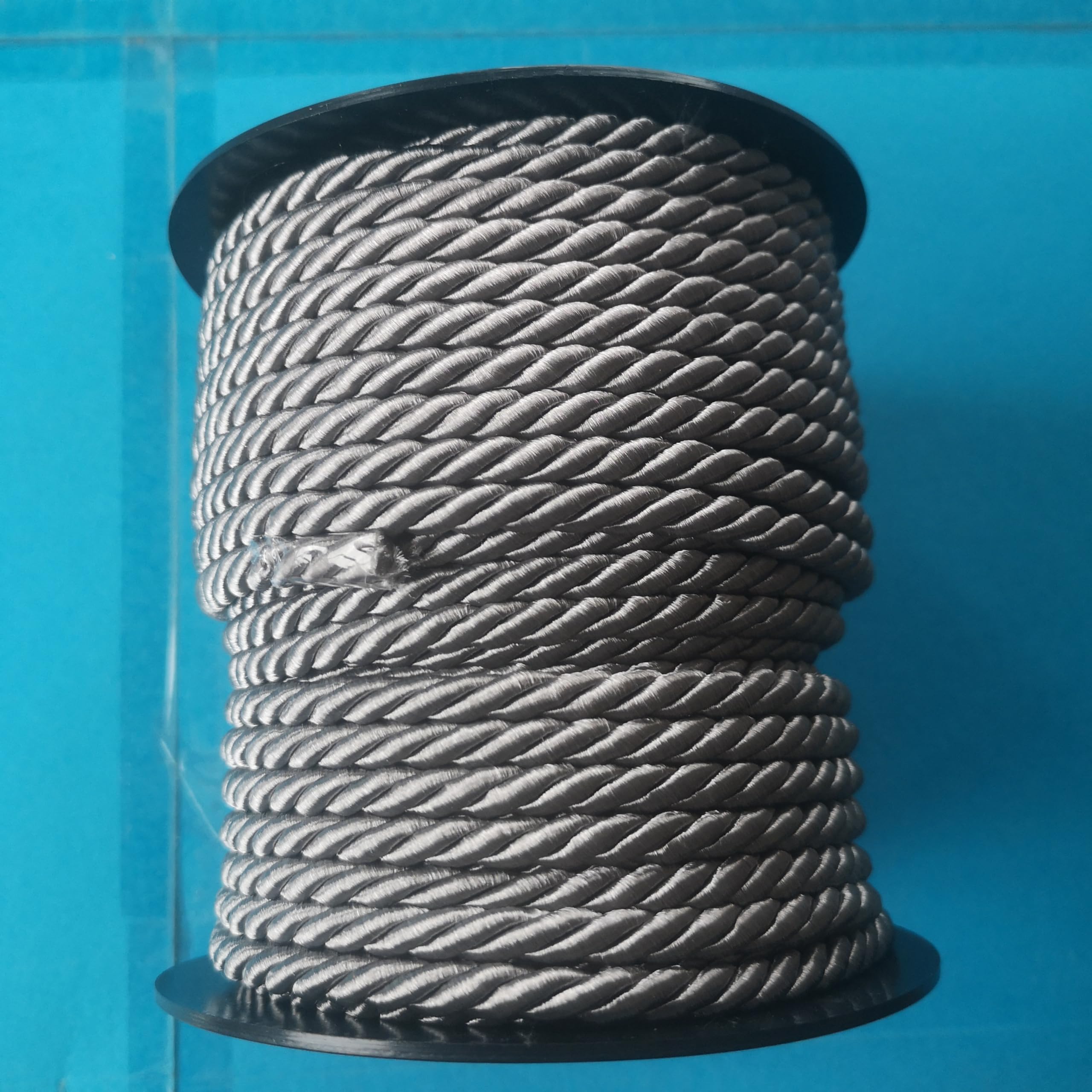 Diametro mm.10 Rotolo mt.10 colore BLUETTE LUREX - Cordone intrecciato prodotto in Italia - Cordoncino natalizio, corda, passamaneria decorativa, nastro corda per il fai da te creativo