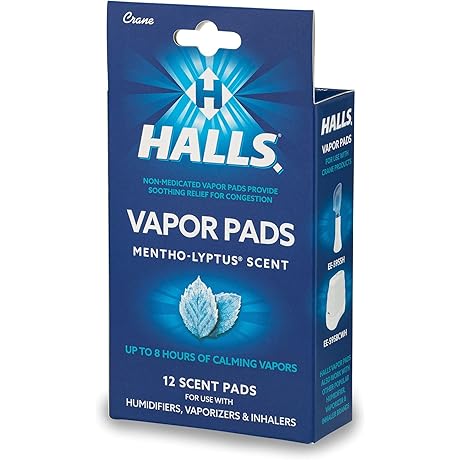Crane Halls Mentho-Lyptus Vapopads for Sinus Relief
