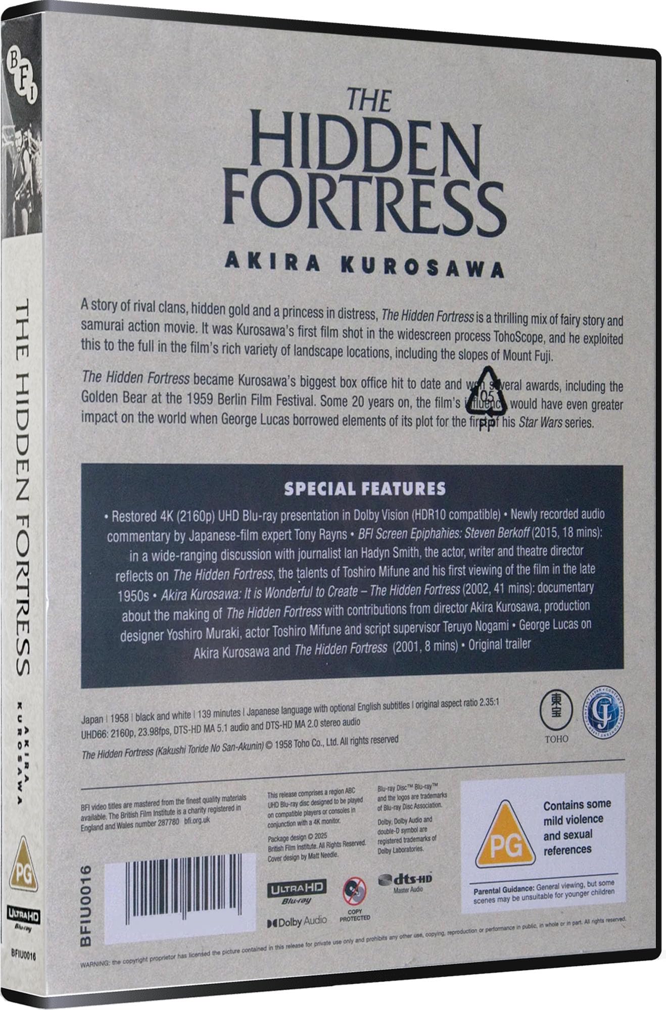 The Hidden Fortress (Special Features) [4K Ultra HD] [Region Free]