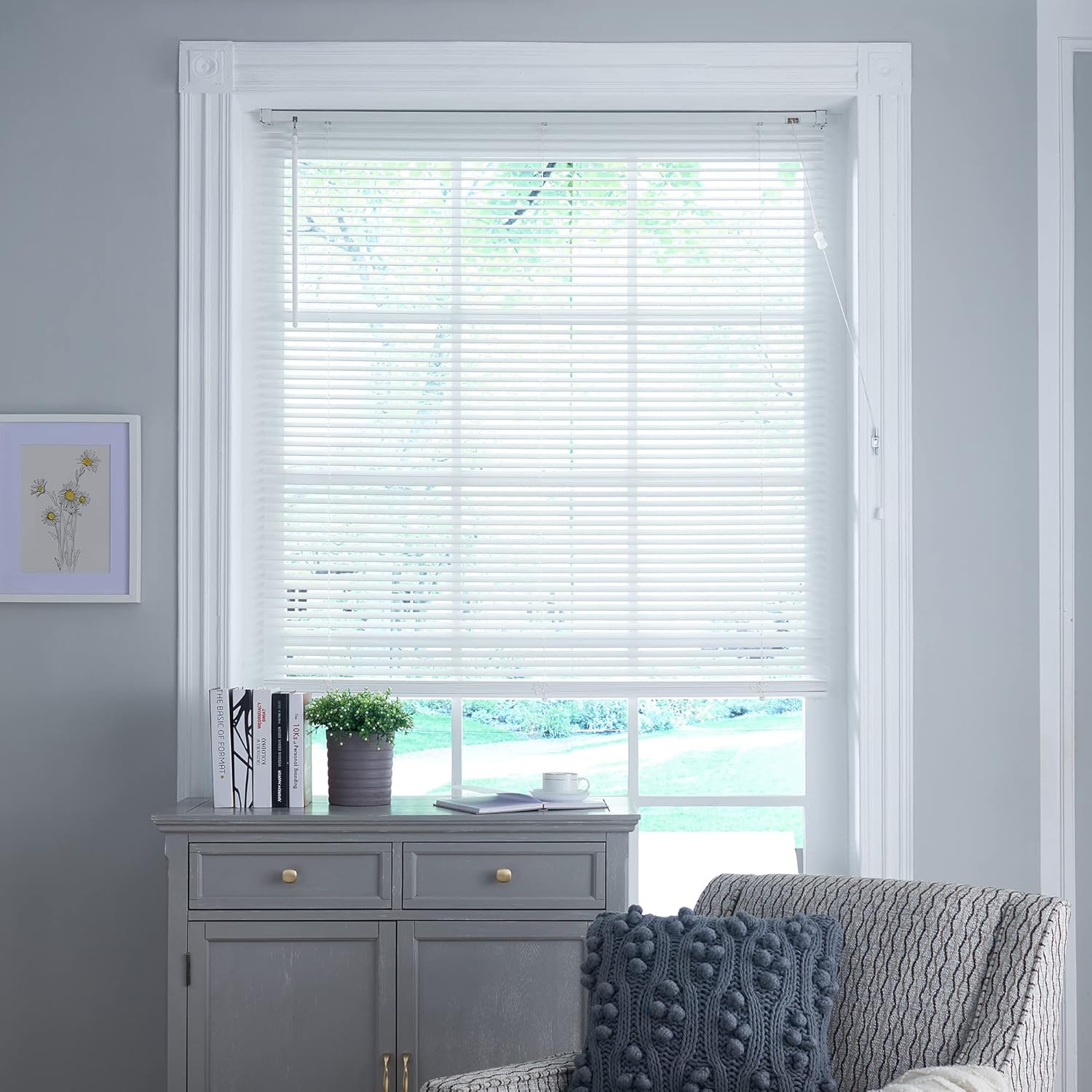 LBB Real Wood blinds Easy Fit Curtains Trimmable Basswood