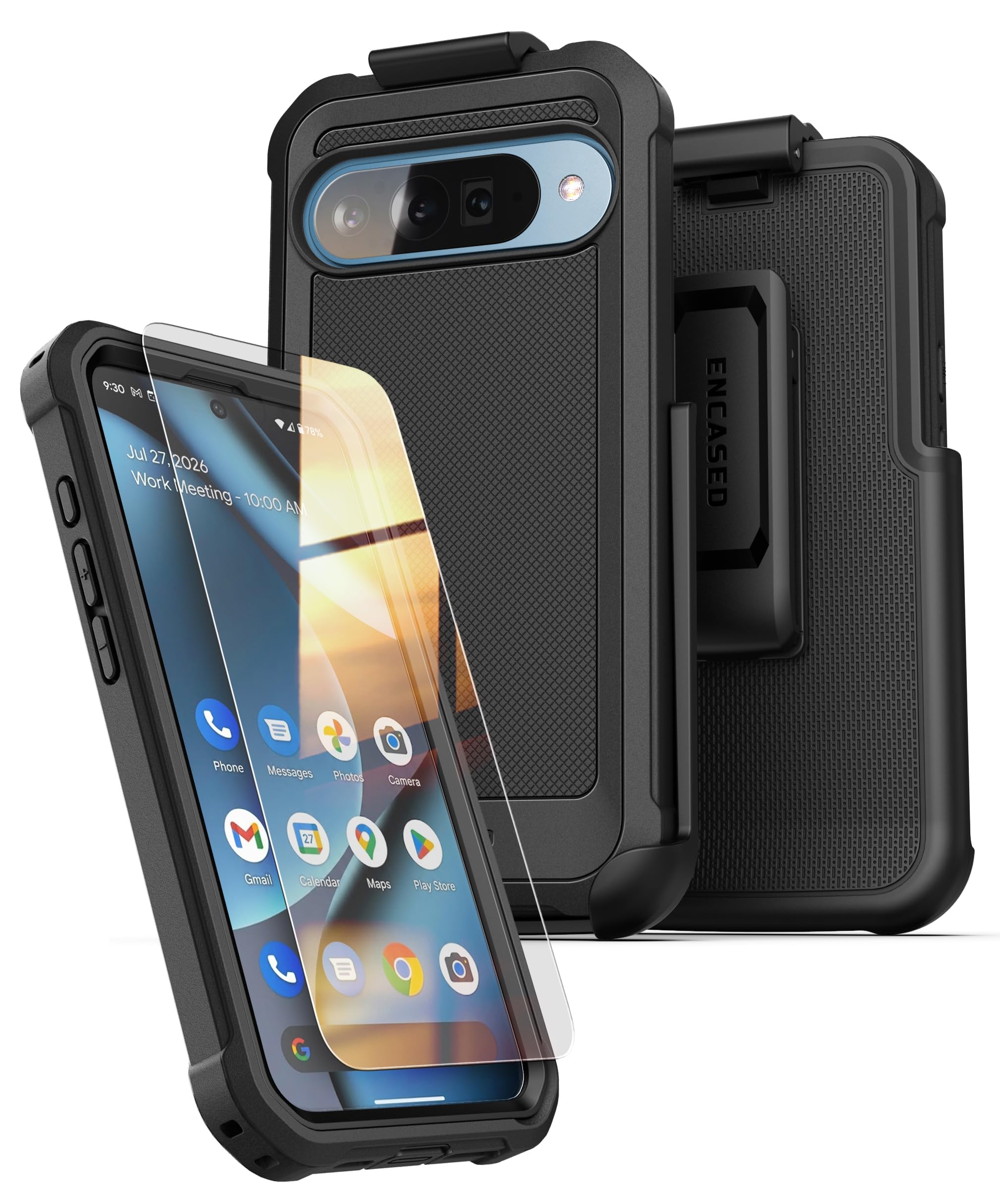 Encased Custodia per telefono Google Pixel con clip da cintura