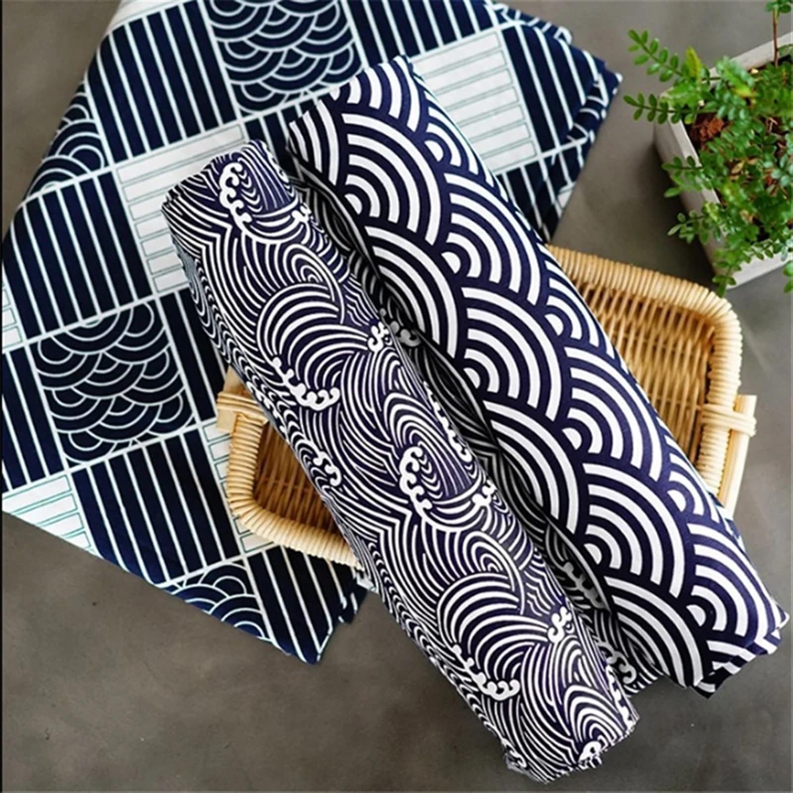 Servilletas de Tela Juego de 4 servilletas de 30 x 45 cm, manteles individuales de tela de lino y algodón con estampado de conchas for decoración de mesas de comedor, salas de estar y restaurantes par