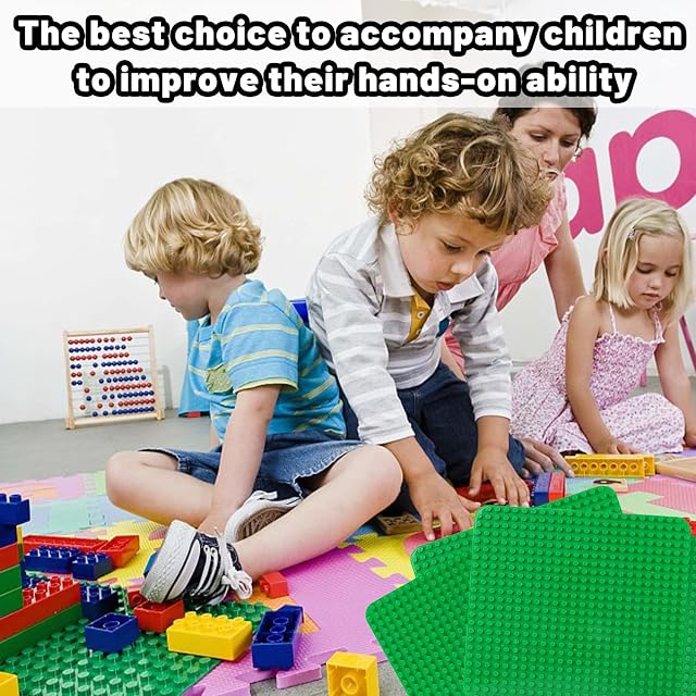 Foto 5 de 7 de Guihumz 4 Piezas Placa Base de Bloque Clásica Grande 38 x 38 cm Compatible con Todas Las Grandes Marcas…