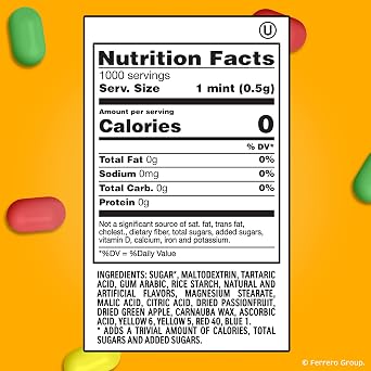حقيبة إعادة تعبئة Tic Tac Bulk Fruit Adventure، حلوى النعناع بحجم الجيب أثناء التنقل، تتضمن عبوة فارغة قابلة لإعادة التعبئة، 17.2 أونصة