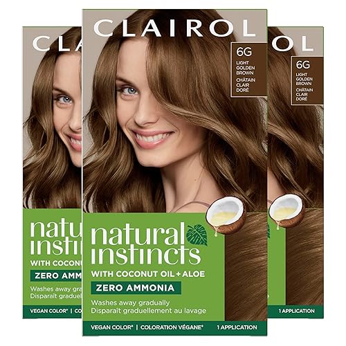 Vista 93 de Clairol Natural Instincts - Tinte para el cabello demi-permanente, color marrón medio (Medium Brown) 5, paquete de 1 unidad 4 Marrón oscuro,4