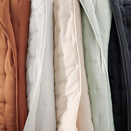 Miniatura 2 de Tienda Aware Edredón de mezcla de poliéster reciclado y algodón, tamaño King, rosa pálido