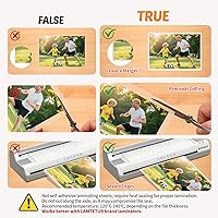 Vista 5 de Bolsas de laminación térmica de 9 x 11.5 pulgadas, capacidad para hojas de 8.5 x 11 pulgadas, paquete de 200 películas laminadas calientes de 5 mil