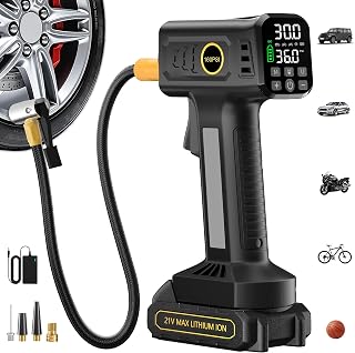 Tire Inflator Portable Air Compressor, Cordless Tire Inflator