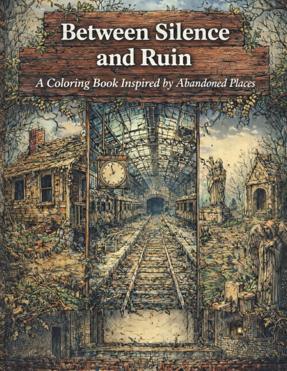 Between Silence and Ruin: A Coloring Book Inspired by Abandoned Places