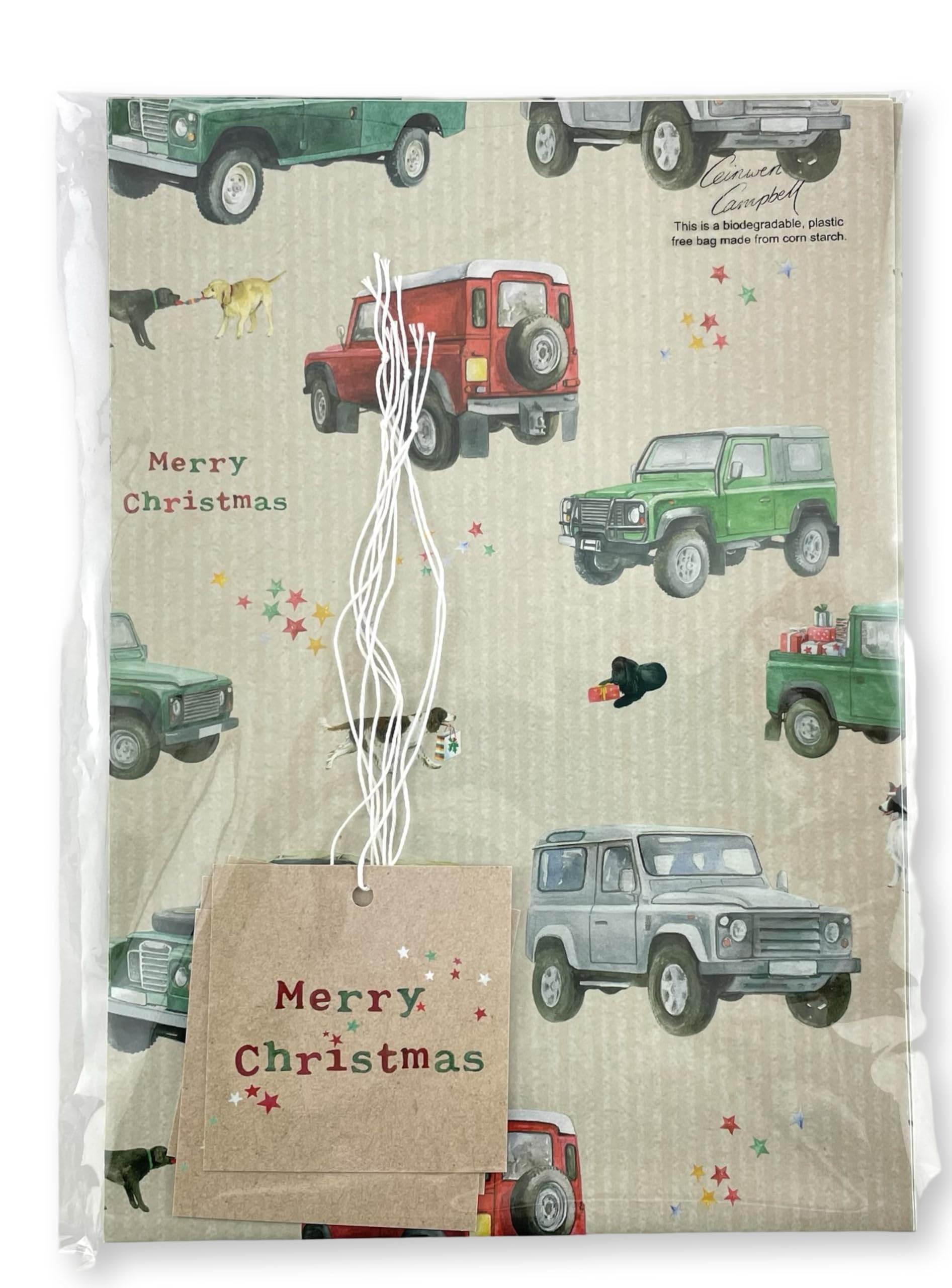 4 X 4 Off Roader Recycled And Recyclable Gift Wrap