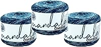 Vista 66 de Lion Brand Yarn Mandala Ombré Yarn with Vibrant Colors, Soft Yarn for Crocheting and Knitting, Harmony, 1-Pack