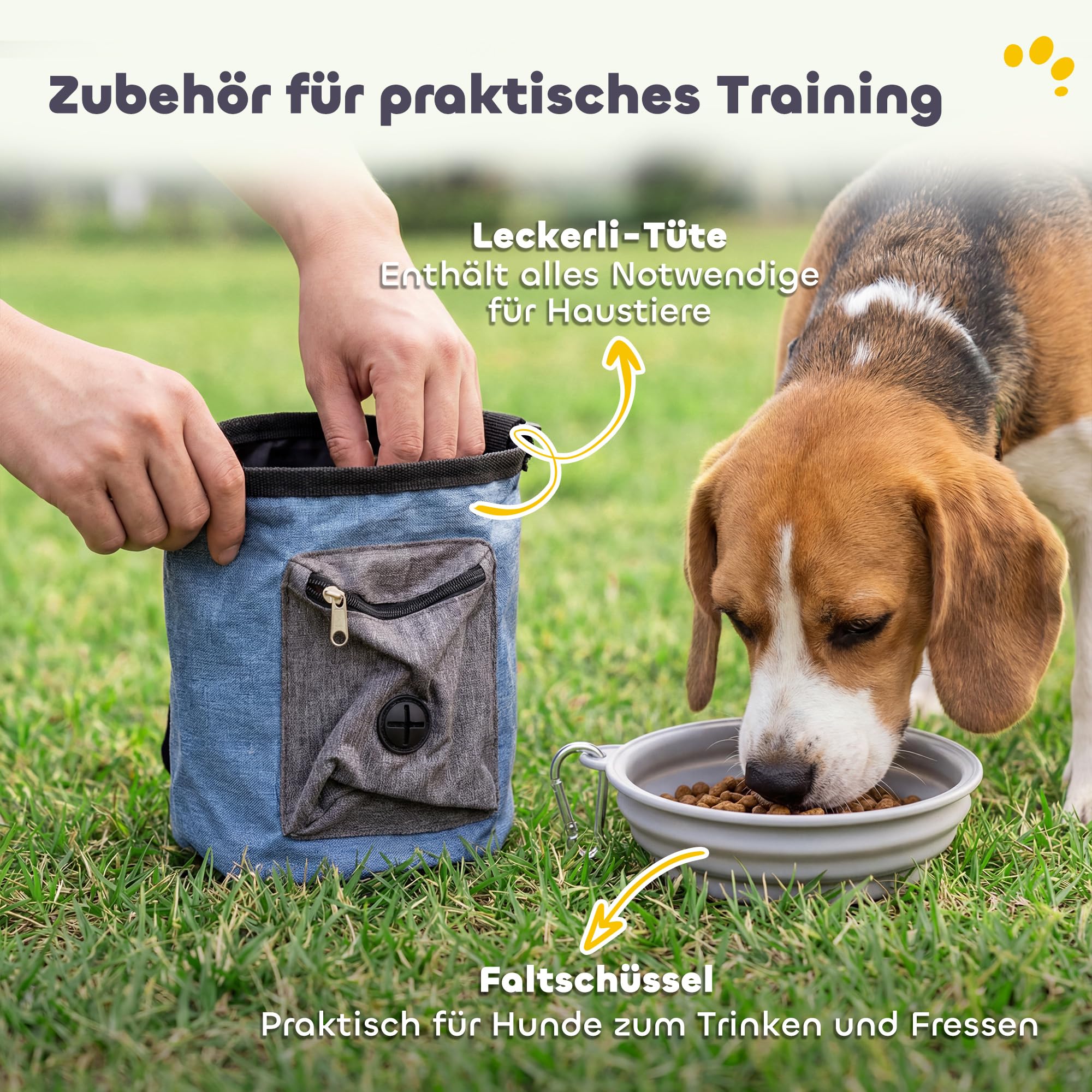 PawHut 11-teiliges Set Agility-Ausrüstung für Hunde Höhenverstellbar | 2 Tunnel, Sprungring & Hürden, Slalomstangen, Pause-Box, Tragetasche, Ball, Steckhürdenset, für Hundetraining