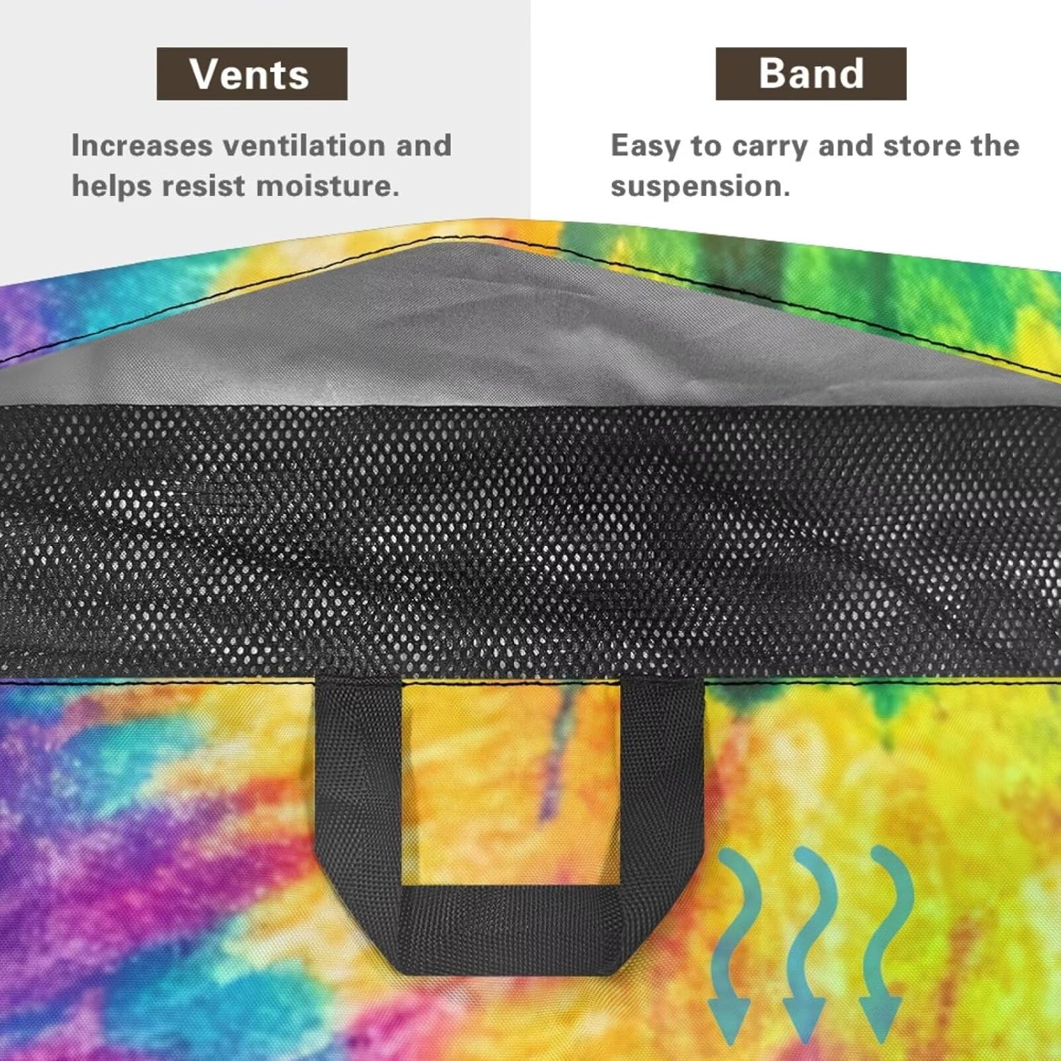Rainbow Tie Dye Pool Lounge Chaise Cover Heavy Duty Outdoor Chairs Lounge Covers All Seasons Patio Furniture Covers Easy to Install