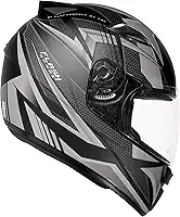 Capacete EBF Capacetes New Spark Flash 61/Preto Fosco/Prata