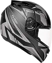 Capacete EBF Capacetes New Spark Flash 60/Preto Fosco/Prata