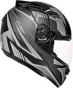 Capacete EBF Capacetes New Spark Flash 61/Preto Fosco/Prata
