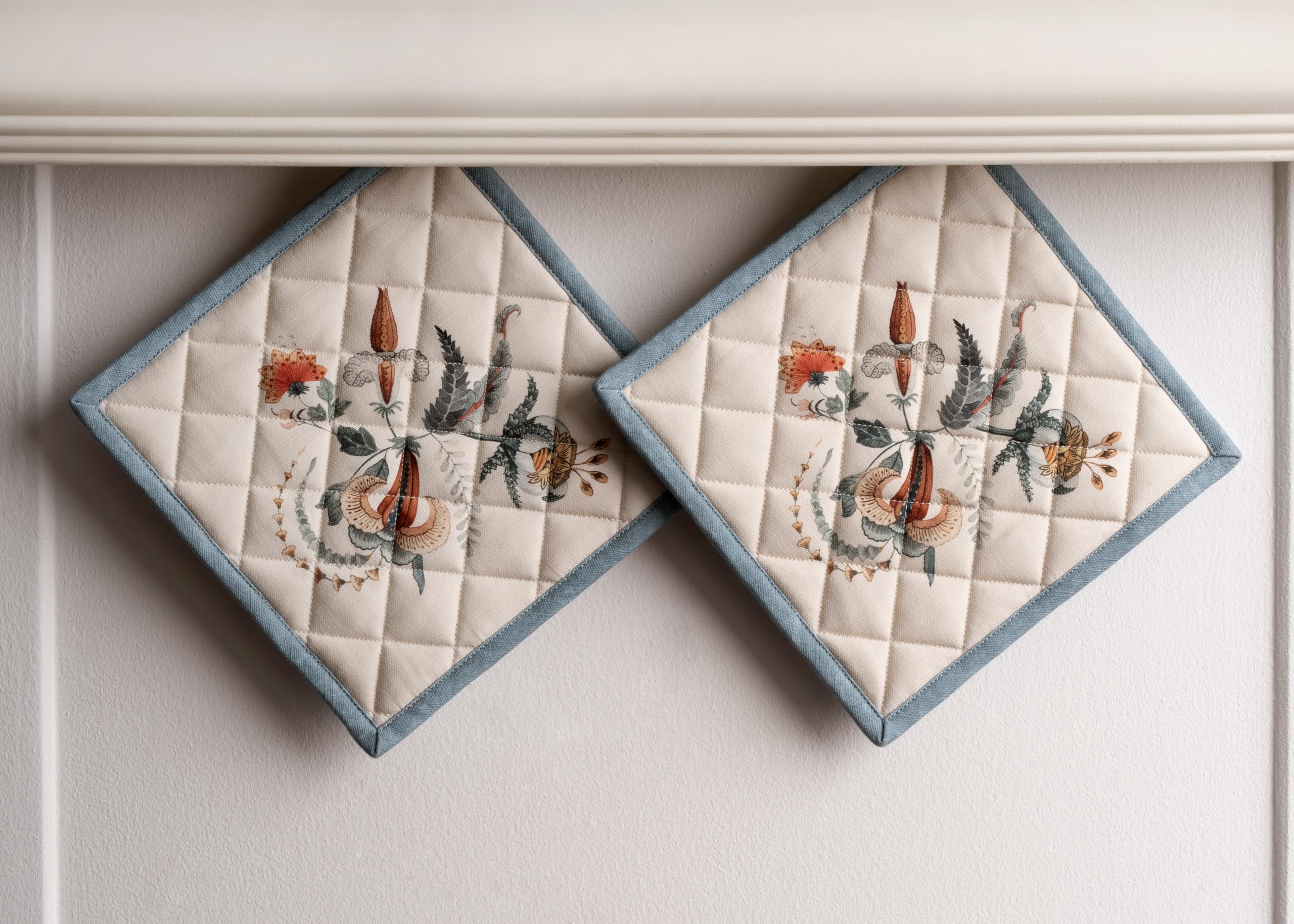 Maison d' Hermine Pot Holders Set 100% Cotton Heat Resistant Potholders 8