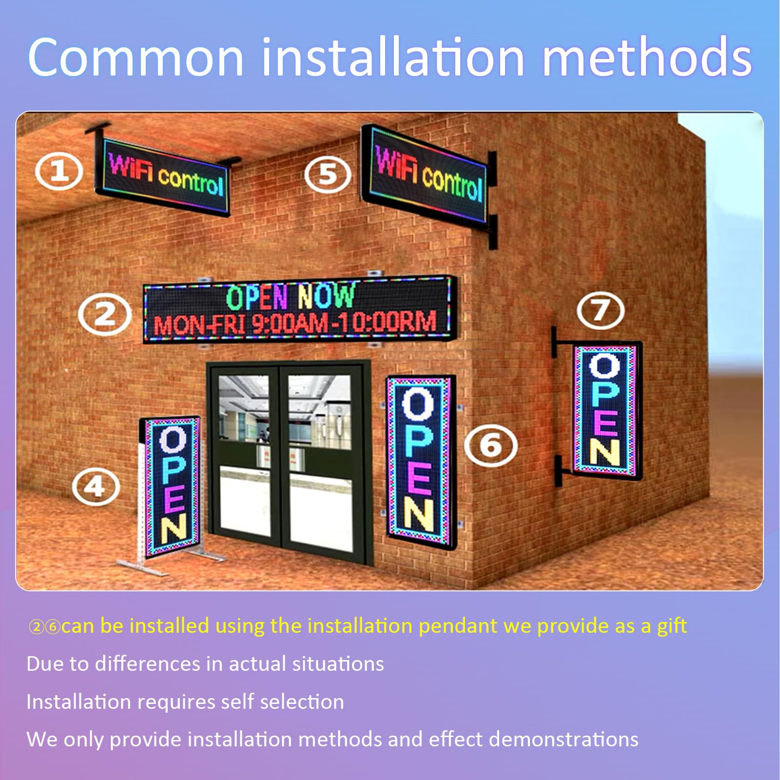 P10 - Letrero LED programable de desplazamiento para negocios, pancarta personalizada para publicidad al aire libre, señal digital abierta, pantalla LED, tablero de mensajes, control WiFi, letrero de
