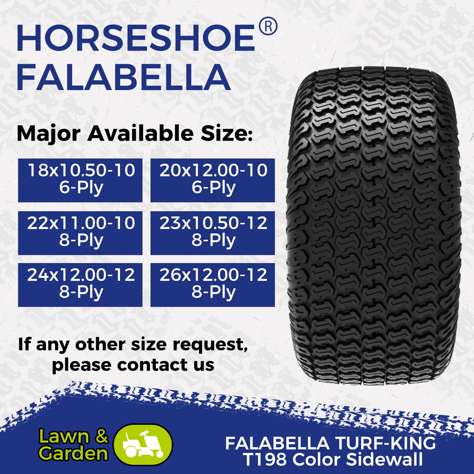 Amazon.com : HORSESHOE FALABELLA 2 New 22x11.00-10 / 22x11-10 8PR