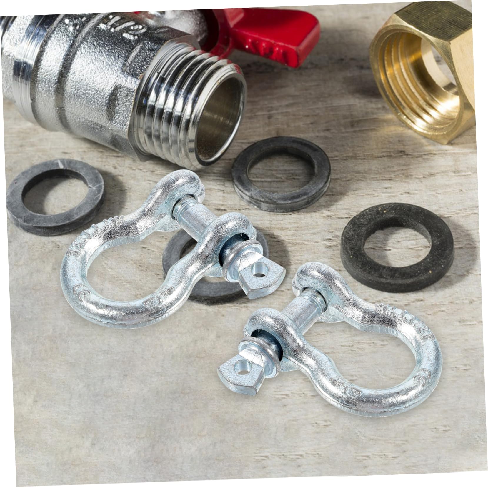 IWOWHERO 5/16in d Ring Shackles American Made Tow Shackles Tow Hooks for Trucks d Ring Towing Products