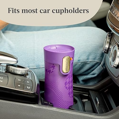 Miniatura 232 de Contigo Autoseal West Loop - Taza de viaje de acero inoxidable con aislamiento de vacío (16 oz, acero inoxidable/azul Mónaco, 2 unidades)