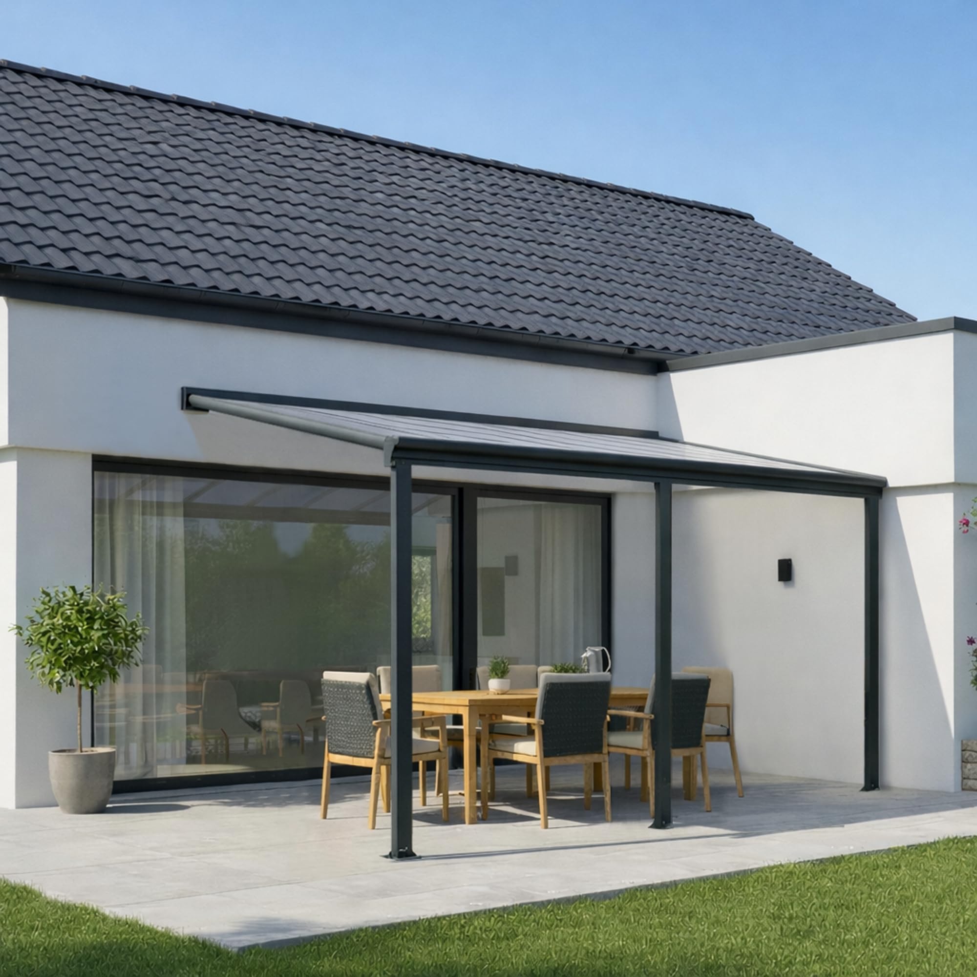 terrassenüberdachung alu mit markise Terrassendach Aluminium transparentes Dach Kommoden Taille:EU 41 Fahrradständer - Typ Bike