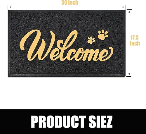Miniatura 2 de T.HENV Felpudo de bienvenida, tapete antideslizante resistente para exteriores e interiores, para puerta delantera, felpudos exteriores para entrada