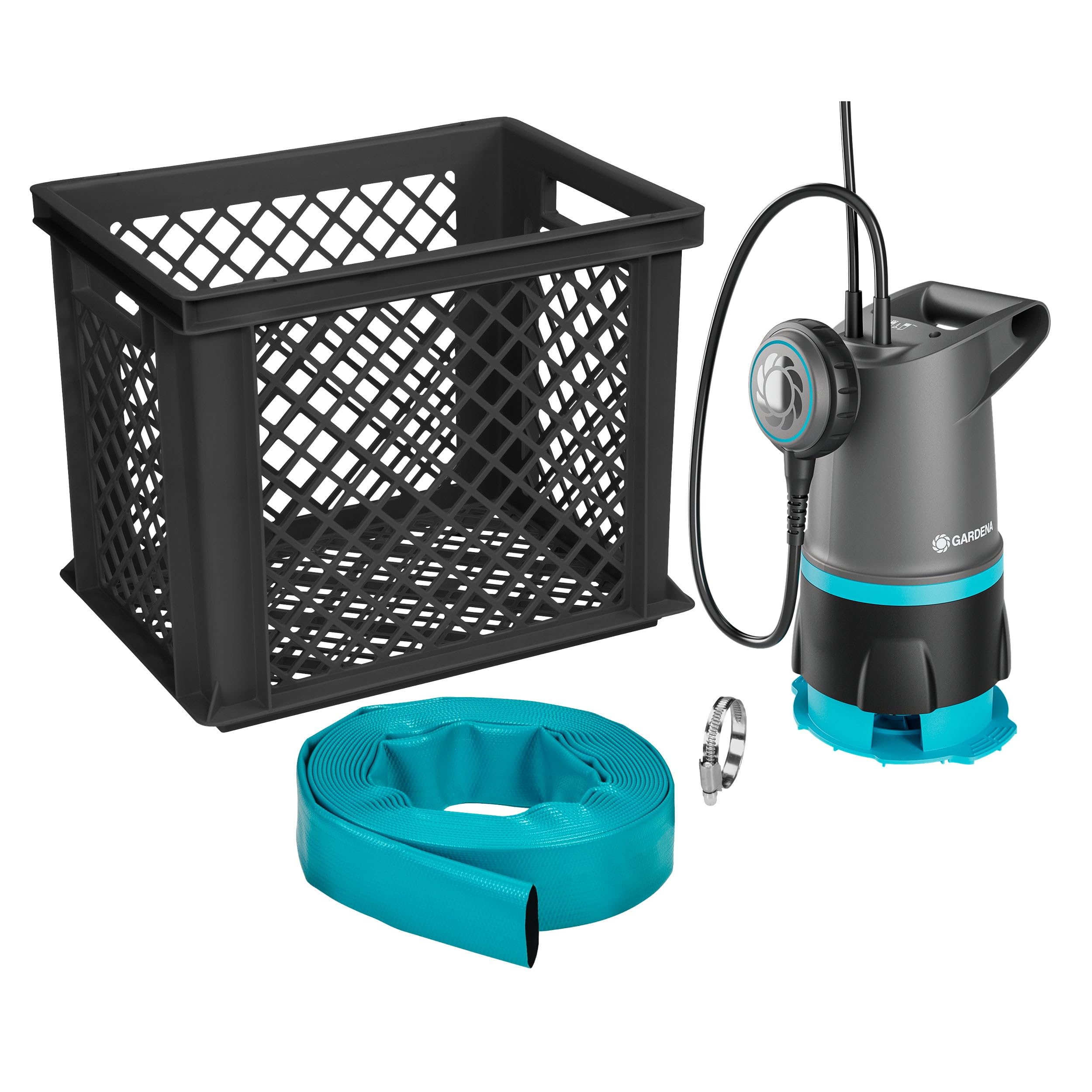 Gardena Flood Protection Set 20000 Basic Pumps: Flooding Protection Set, High Capacity, Combined Dirty and Clean Water Pump, Automatic Activation, Reliable Water Drainage (9019-47)