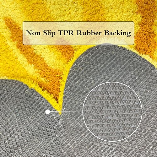 Miniatura 6 de USTIDE Alfombra de pasillo de girasol, alfombra de área floral con parte trasera antideslizante, alfombra de entrada decorativa para interiores y