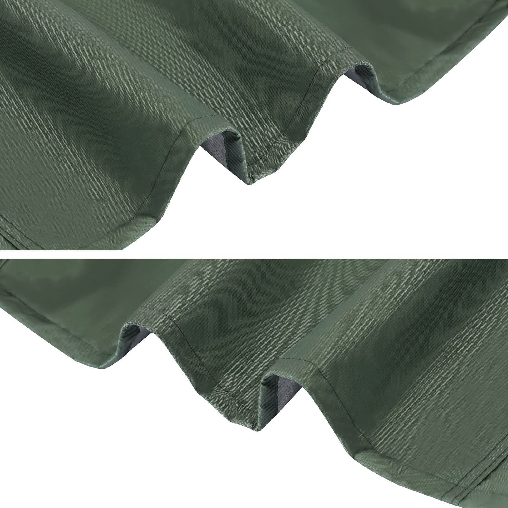 HeavyDu - Funda de piel de jardín (205 x 104 x 71 cm, 420D, impermeable, resistente a la intemperie, color verde