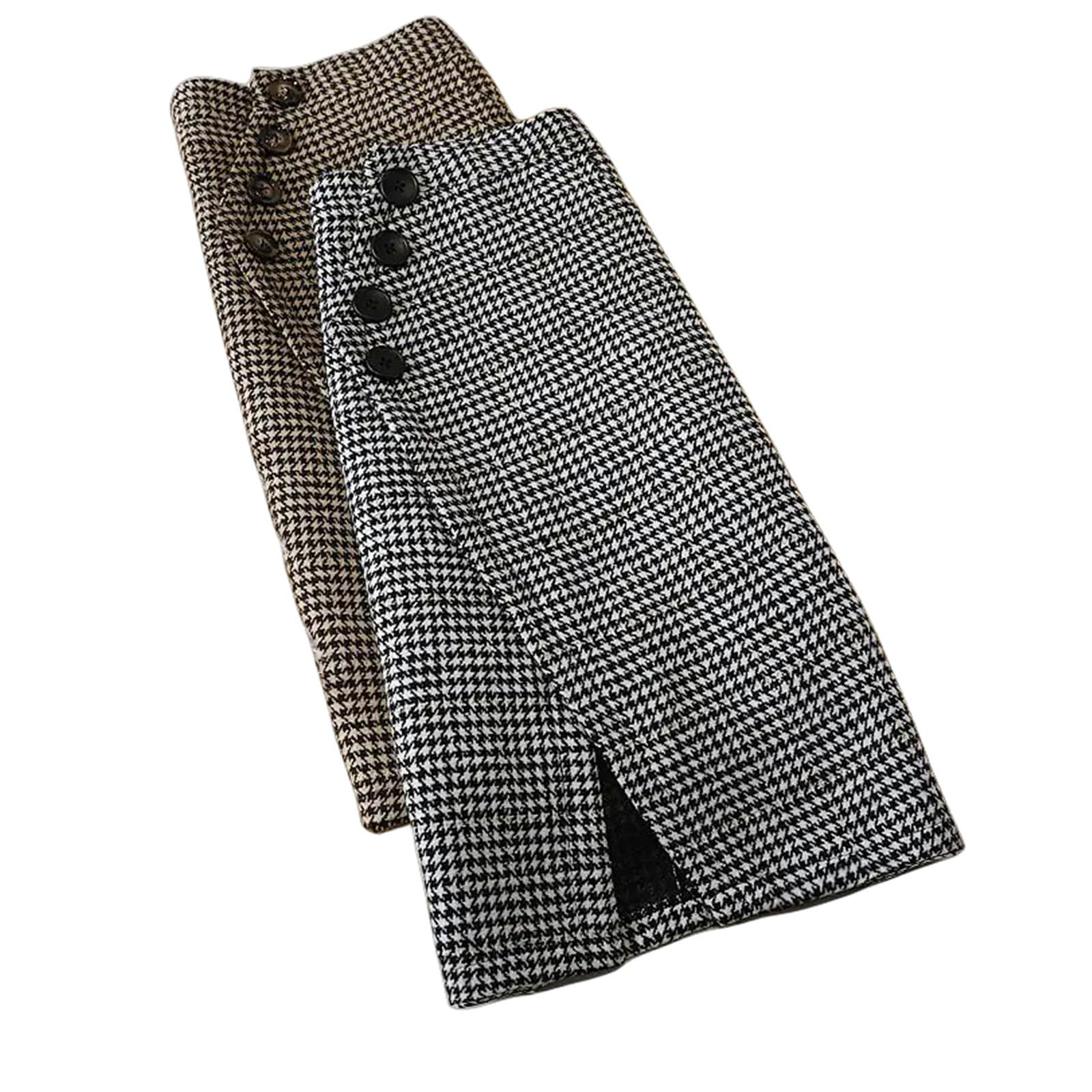 MdybF Czarna spódnica Design Midi Spódnica damska Jesień Zima Nieregularna Wysoka talia All-Match A- Line Hip Spódnica Femme