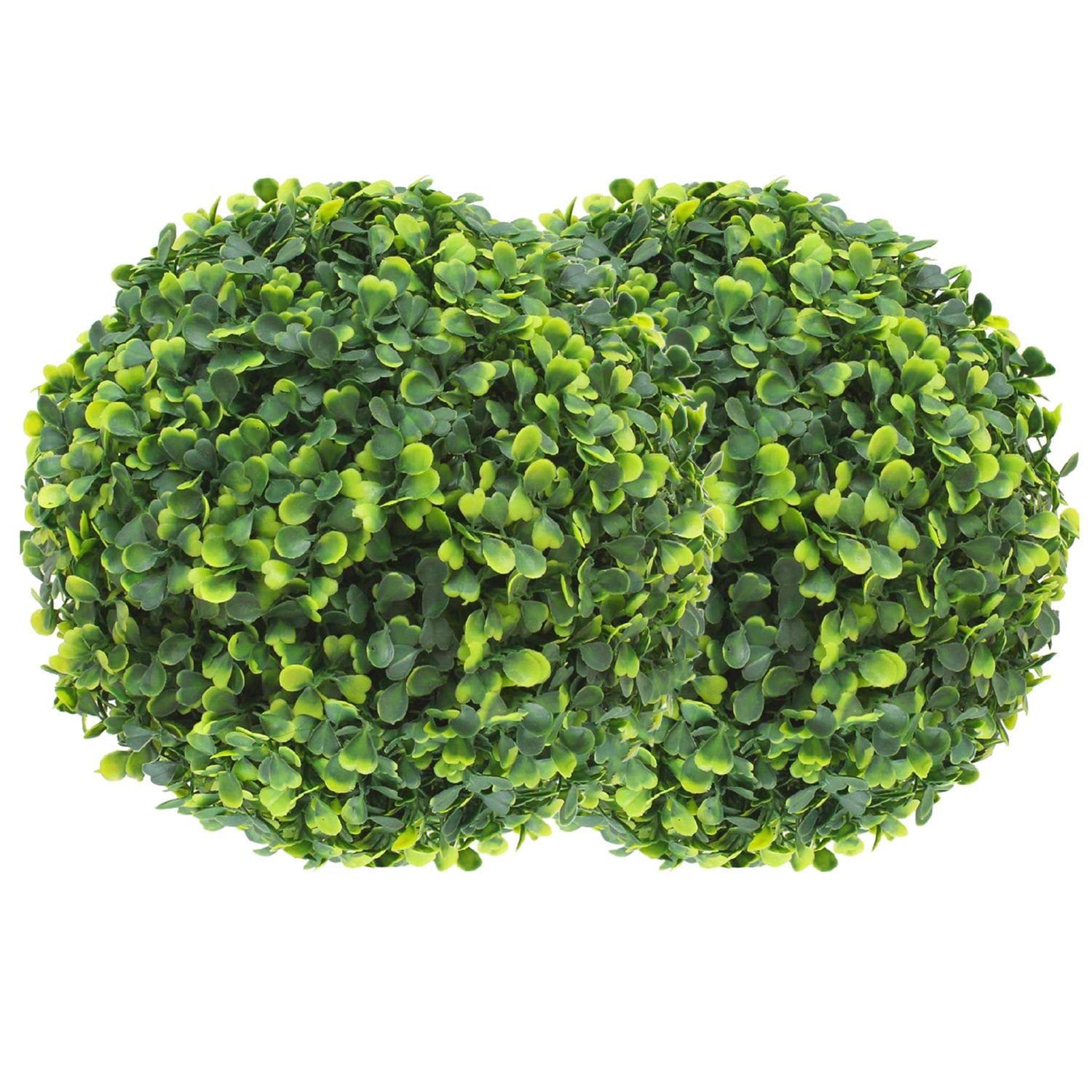 Hrsptudorc Andifany 2 PCS 11 h Artificial Plant Topiary Ball Faux Boxwood Decorative Balls for Backyard,Balcony,Garden,Wedding Decor