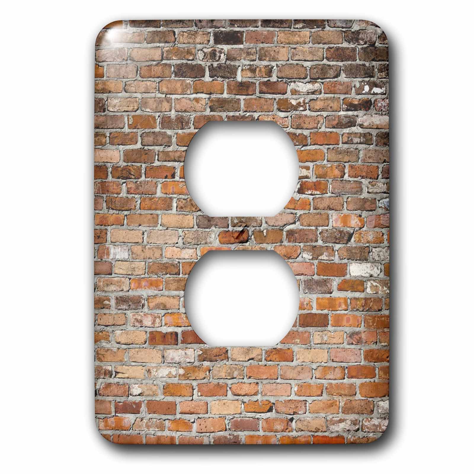 Tableau d'un mur de briques 3dRose lsp_218518_6 pour double prise multicolore