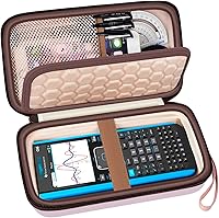 Vista 22 de Funda compatible con Texas Instruments TI-Nspire CX II/TI Nspire CX/TI-NSPIRE CX-II T CAS/para calculadora gráfica a color TI-84 Plus/TI-83 Plus CE