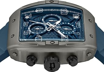 Police Men's Chronograph Watch with Silicone Strap